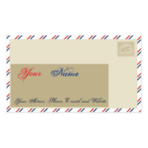 Air Mail Royal Business Card Template