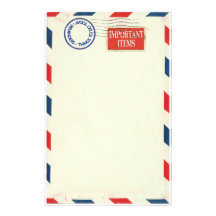 air mail stationery