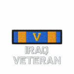 Air Medal with V for Iraq Embroidered Hoodie