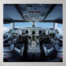 Airbus A380 - Cockpit HD Posters