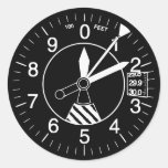 Aircraft Altimeter Gauge Sticker
