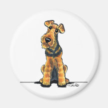 Airedale Cartoon Magnets