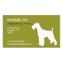 Airedale Terrier Business Card