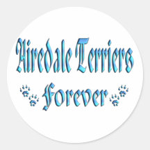 Airedale Terriers Forever Sticker
