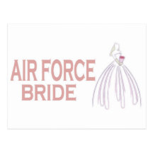AIRFORCE BRIDE POST CARDS