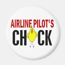 Airline Pilot’s Chick Fridge Magnets