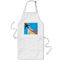 Airline Vacation Travel Abstract Halftone Apron