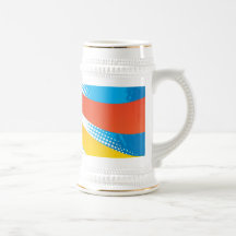 Airline Vacation Travel Abstract Halftone Mug