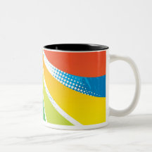Airline Vacation Travel Abstract Halftone Mug