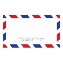Airmail Escort Card Business Card