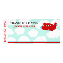 Airplane Flying birthday invitation customize
