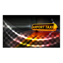 Airport taxi driver business card