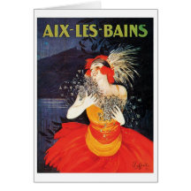 Aix Les Bains Travel Poster Card