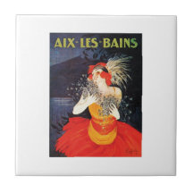 Aix Les Bains Travel Poster Ceramic Tiles