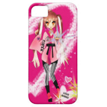 Ajuku Girls - KUNG POW - LOVE BOMBS IPHONE 5 CASE