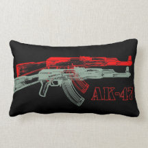 AK 47 THROW PILLOW