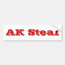 AK Steal bumper sticker