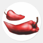 Al Rojo Vivo Round Stickers