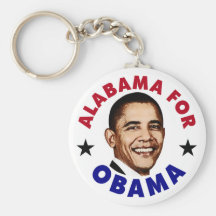 Alabama For Obama Keychains