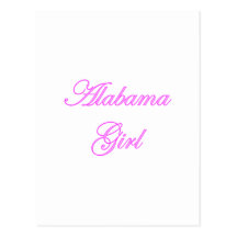 Alabama Girl Postcards