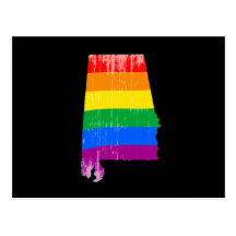ALABAMA PRIDE - DISTRESSED -.png Postcard