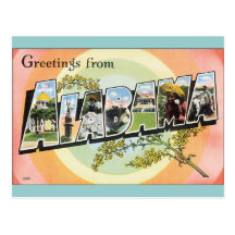 Alabama - Vintage Alabama Travel Postcards