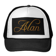 ALAN Name-Branded Personalised Fashion Cap Trucker Hat