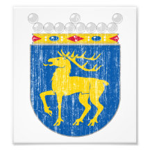 Aland Coat Of Arms Photographic Print