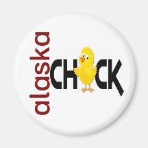 Alaska Chick 1 Fridge Magnets