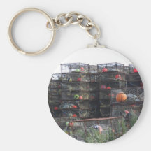 Alaska crab pots keychain
