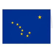 ALASKA FLAG CARD