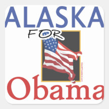 Alaska for Obama Election Stickers