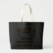 Alaska Highway Tote Bags