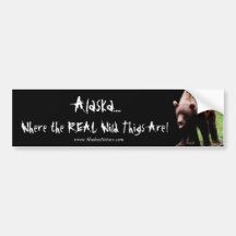 Alaska Wild Things Bumper Sticker