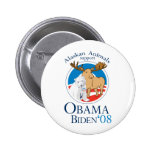 Alaskan Animals for Obama Button