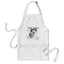 Alaskan Malamute History Design Aprons