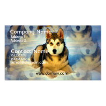 Alaskan Malamute Puppies Business Card