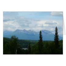 Alaskan Mountain Range Card