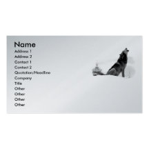 Alaskan Timber Wolf Business Cards