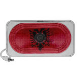 Albania Black Two Headed Eagle On Red Flag Speaker