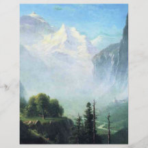 Albert Bierstadt staubbach falls near lauterbrunne Full Color Flyer