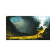 Albert Bierstadt Storm in The Mountains Stretched Canvas Prints