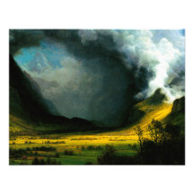 Albert Bierstadt Storm in The Mountains Invitation