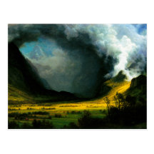 Albert Bierstadt Storm in The Mountains Postcard
