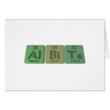 Albite-Al-Bi-Te-Aluminium-Bismuth-Tellurium Greeting Cards