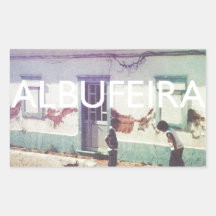 Albufeira Rectangular Stickers