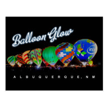 Albuquerque Hot Air  Balloon Glow Postcard