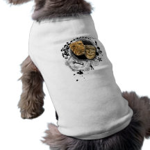 Alchemy of Acting Drama Masks Doggie Tshirt