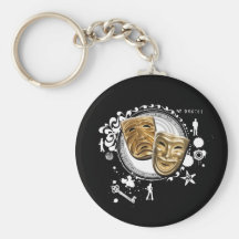 Alchemy of Acting Drama Masks Key Chains