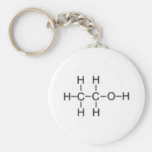 Alcohol - Chemical Formula Key Chain